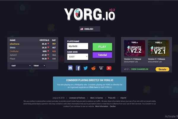 Play Online YORG.io Game
