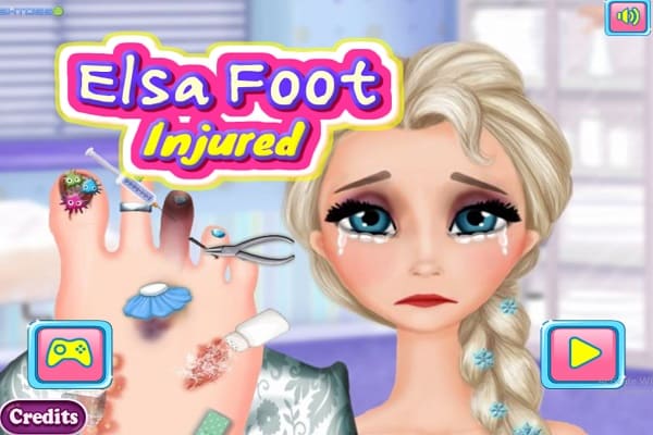 Play Online Elsa Foot Injured Game Play Online Elsa Foot Injured Game