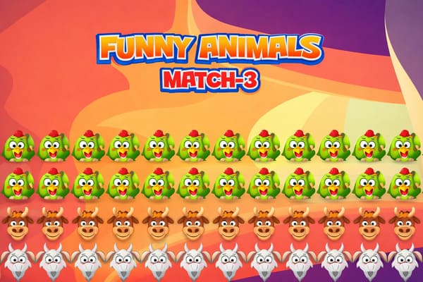 Play Online Funny Animals Match3 Game Play Online Funny Animals Match3 Game